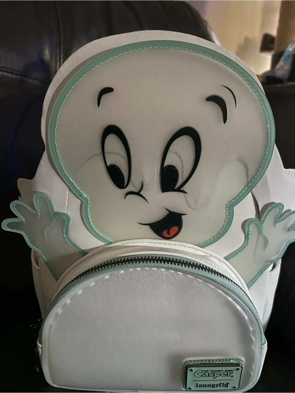 Loungefly White and Mint Casper the Friendly Ghost Mini Backpack